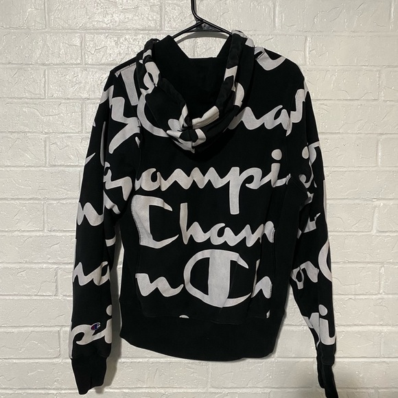 Champion All Over Print Reverse Weave Hoodie - Picture 4 of 5
